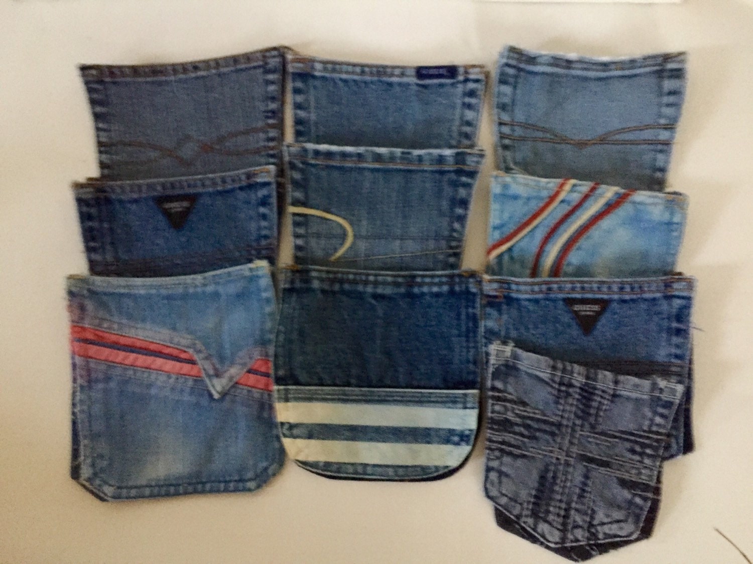 Vintage Blue Jean Pockets to Repurpose