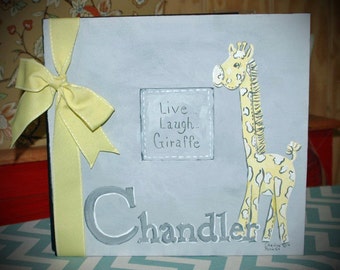 Live, Laugh...Giraffe Baby Memory Book