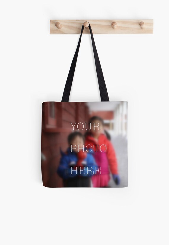 Personalized custom photo tote bag, Mother's Day Father's Day ...