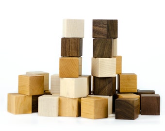 Wooden Blocks, 24 piece toy - Assorted Wood Blocks - First Blocks - Stacking Blocks - Heirloom Blocks - Toy Blocks - Wooden Blocks -BL13
