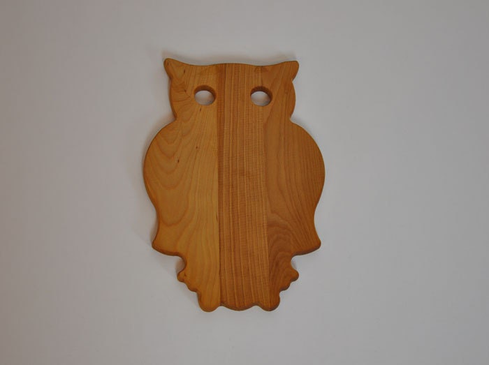 60s owl / Vintage Owl 1960s MCM Wood Cutting Board Haute Juice