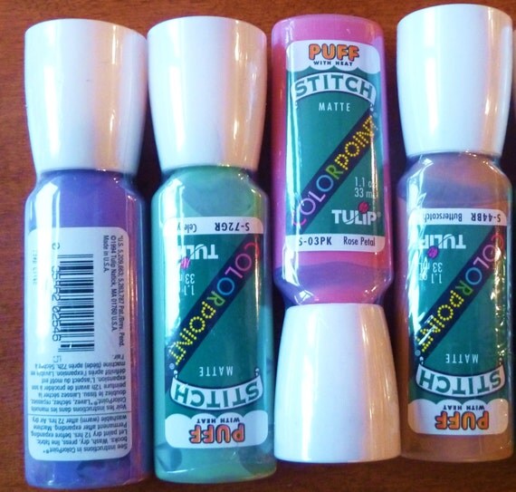 TULIP COLORPOINT PUFF Paint 8 multi color by MeetMeInTheGarden