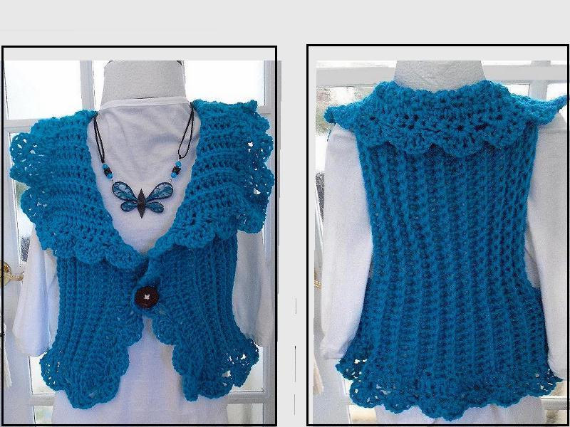 Womens Vest CROCHET PATTERN Women and Children Easy