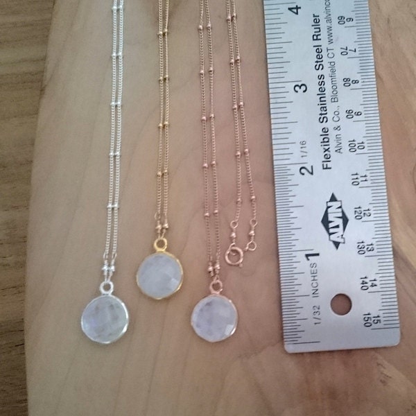 •EOWYN• rainbow moonstone + gold necklace (28