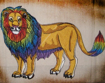 leonard the rainbow mane lion