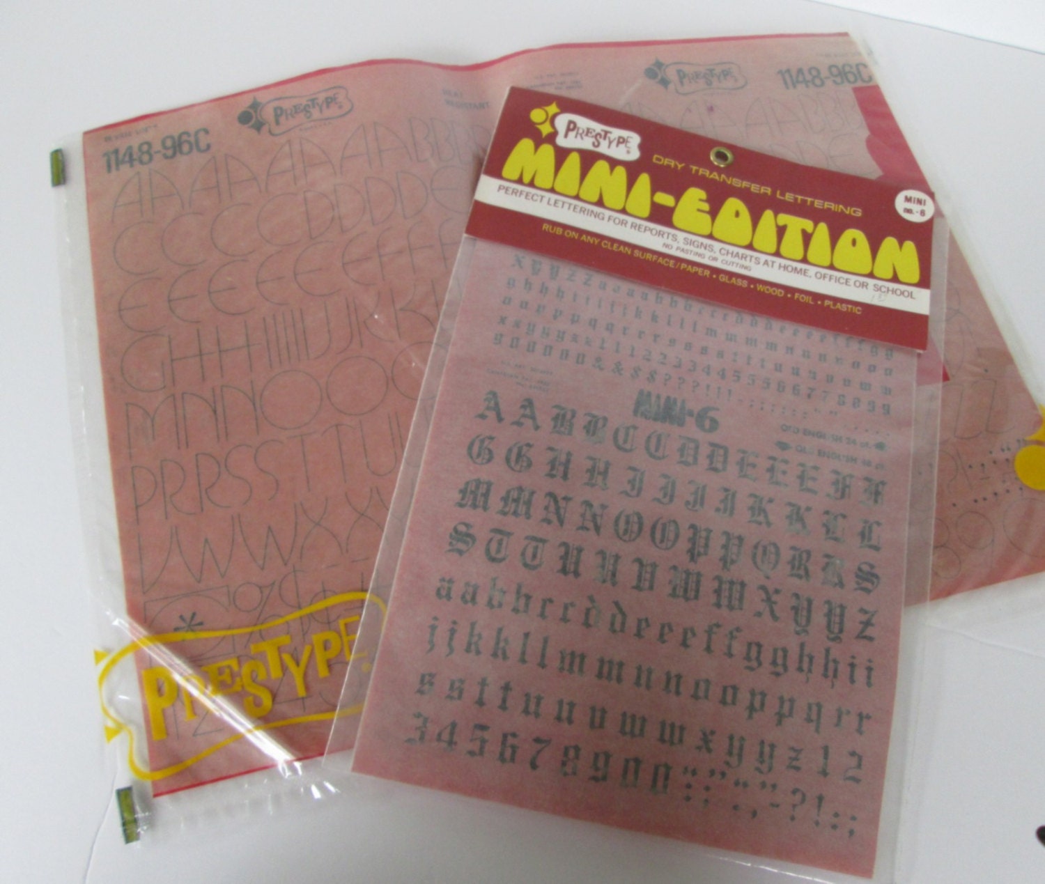 Graphic Design Dry Transfer Lettering