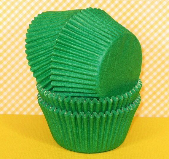 Designer Primary Green Heavy Duty Cupcake by sweettreatssupplies