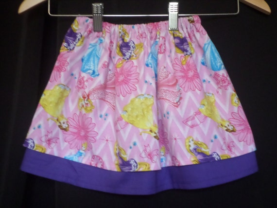 Pink Disney Princess Skirt for Girls and Babies by CalypsoByBrenda