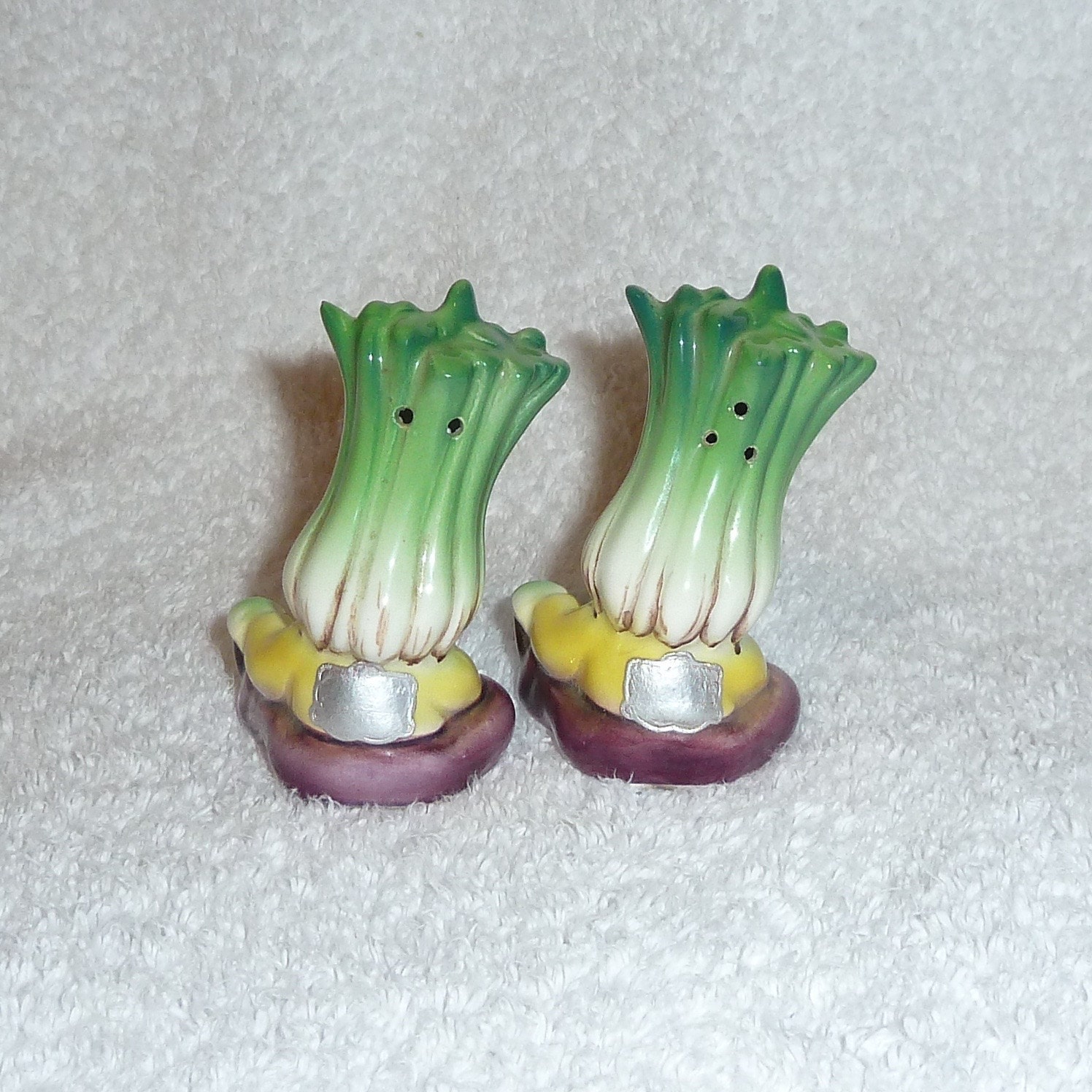 Vintage Anthropomorphic PY Japan Celery Cabbage Smiling Veggie