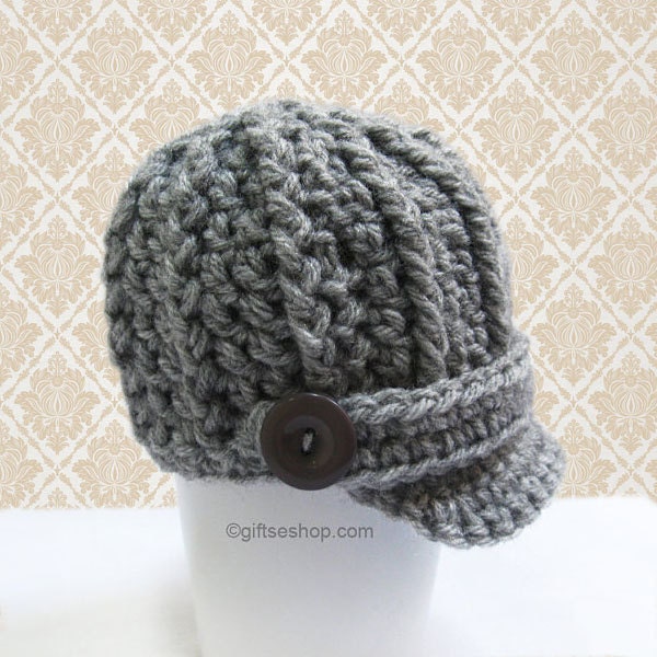 Crochet Pattern Baby Boy Hat Pattern Newsboy Hat pattern