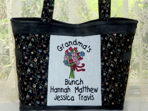 personalized grandma tote