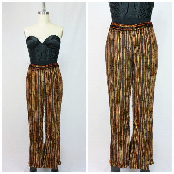 60s striped pants