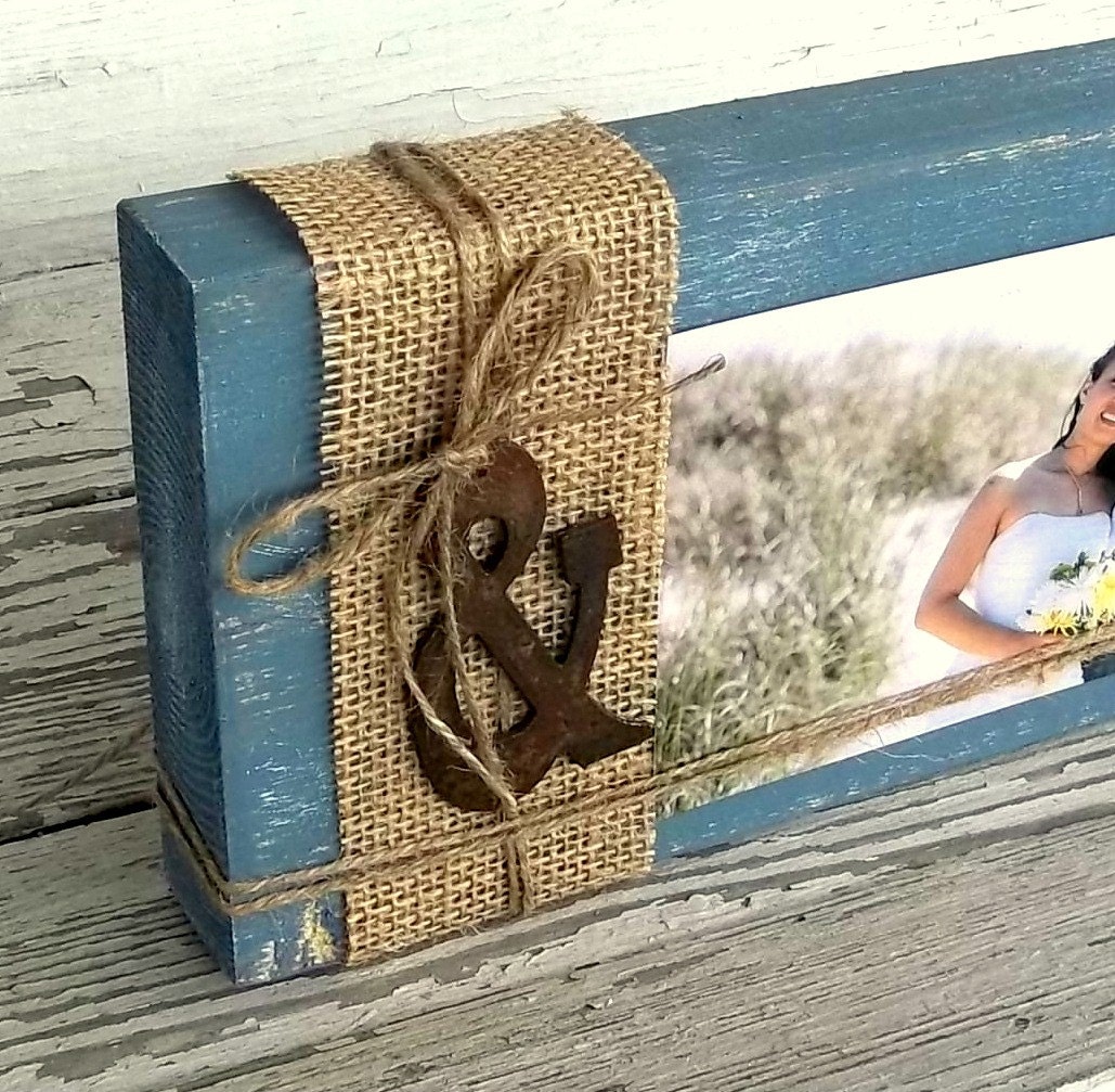 Rustic Wood Picture Display Wood Block Photo Display Rustic