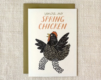 Birthday Card - Spring Chicken