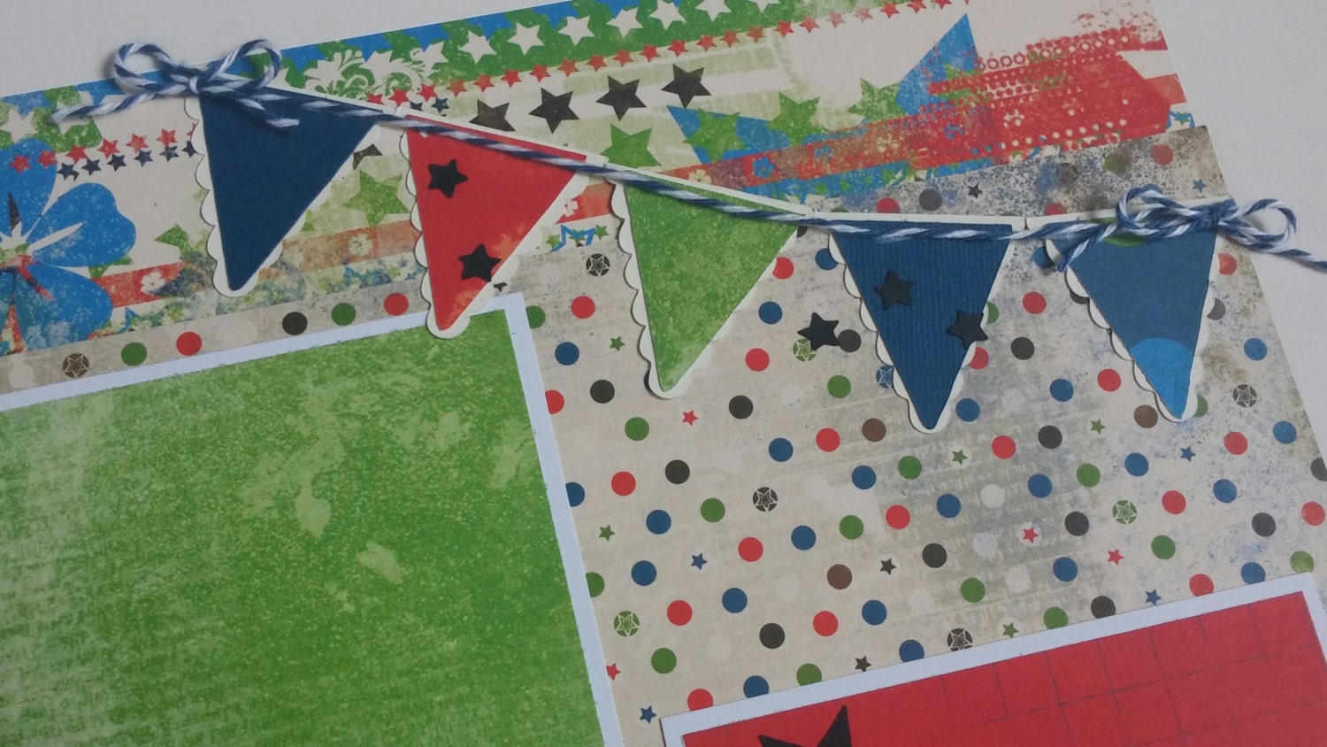 Parade scrapbook layout Summer scrapbook layout Festival