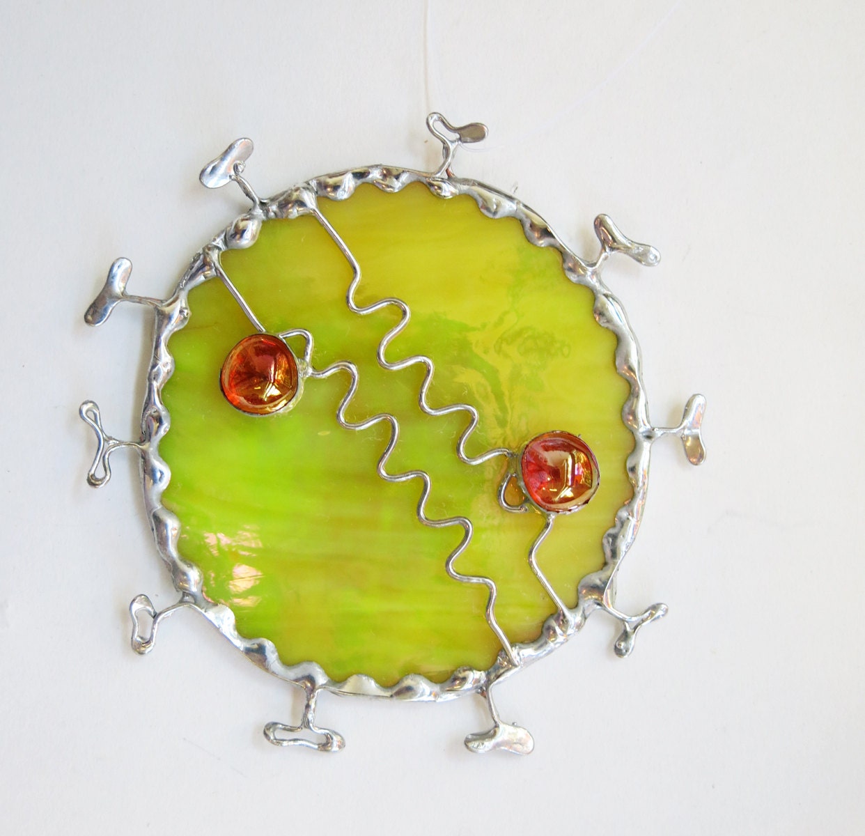 stained glass virus suncatcher christmas by stained glass virus suncatcher christmas by