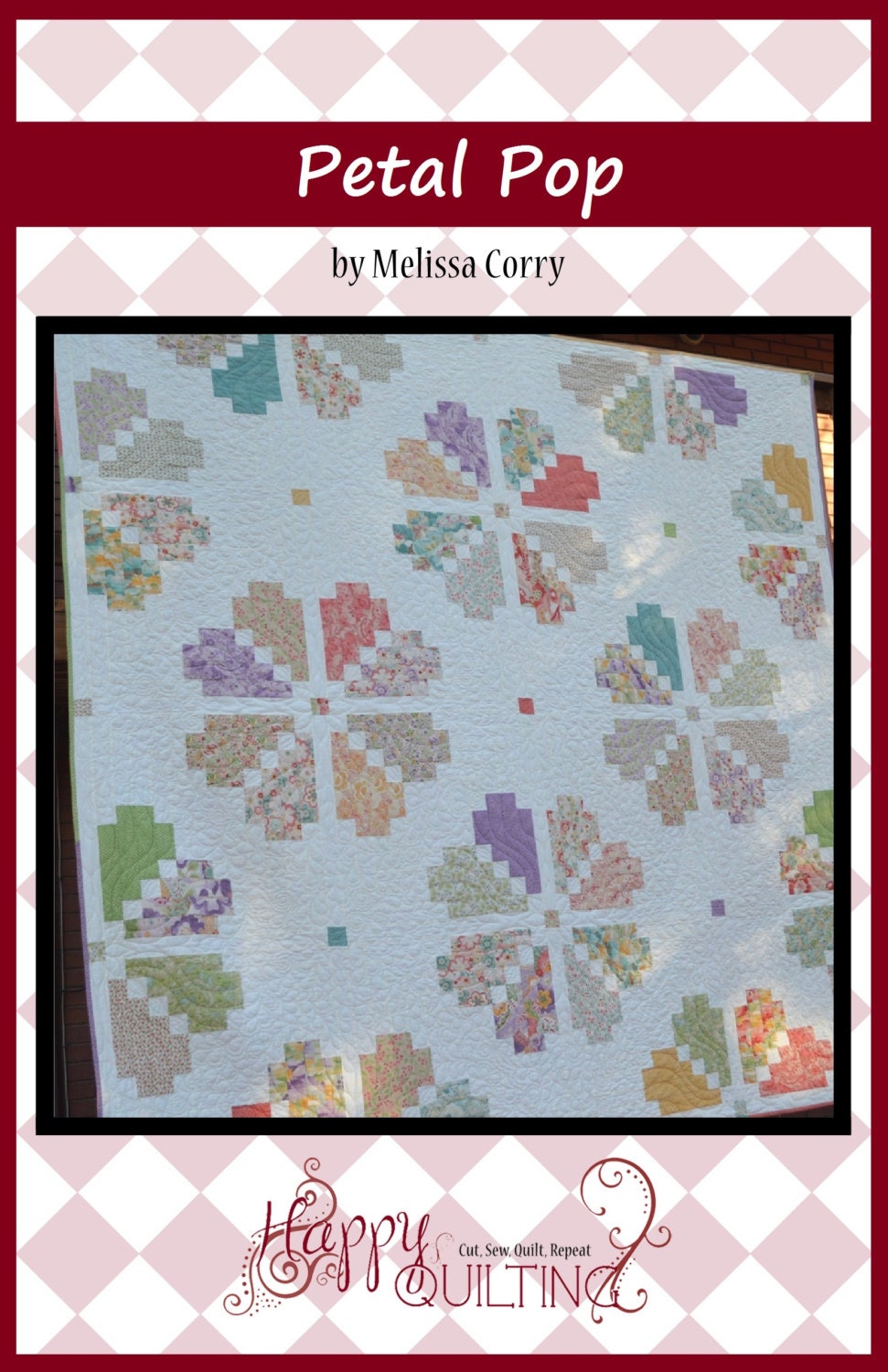 Petal Pop PDF Quilt Pattern with 5 size options