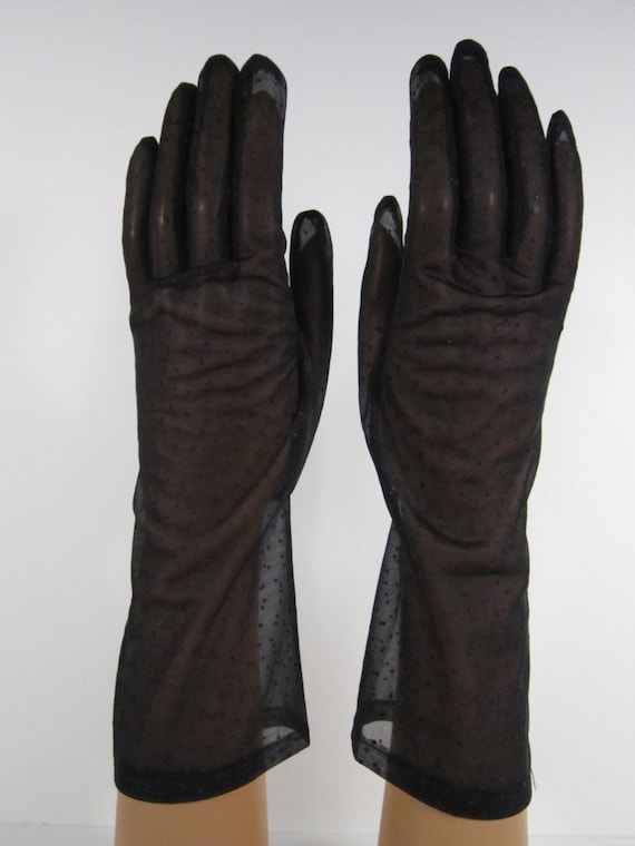 black dresses with gloves
