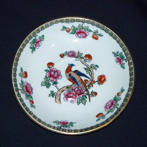 Early 20th Century F Winkle Whieldon Ware Pheasant Saucer