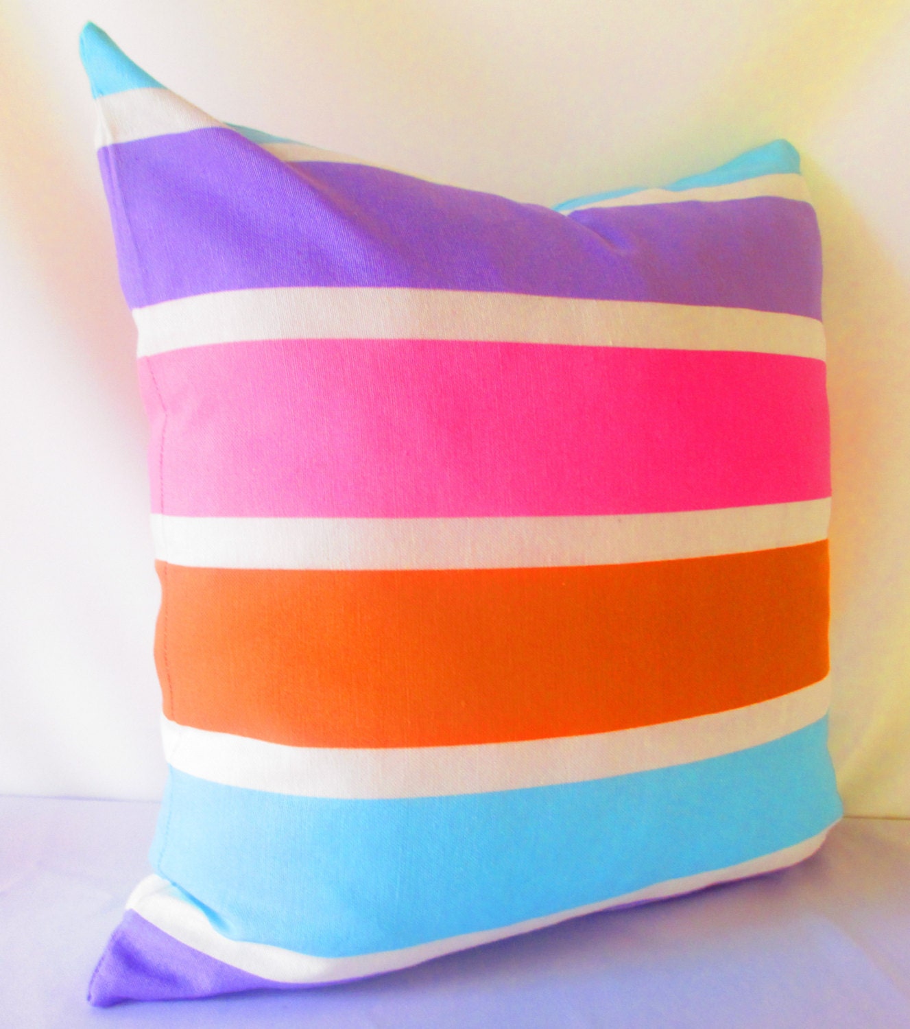 Canvas Pillow Cover Decorative Pillowcase Striped Cushion