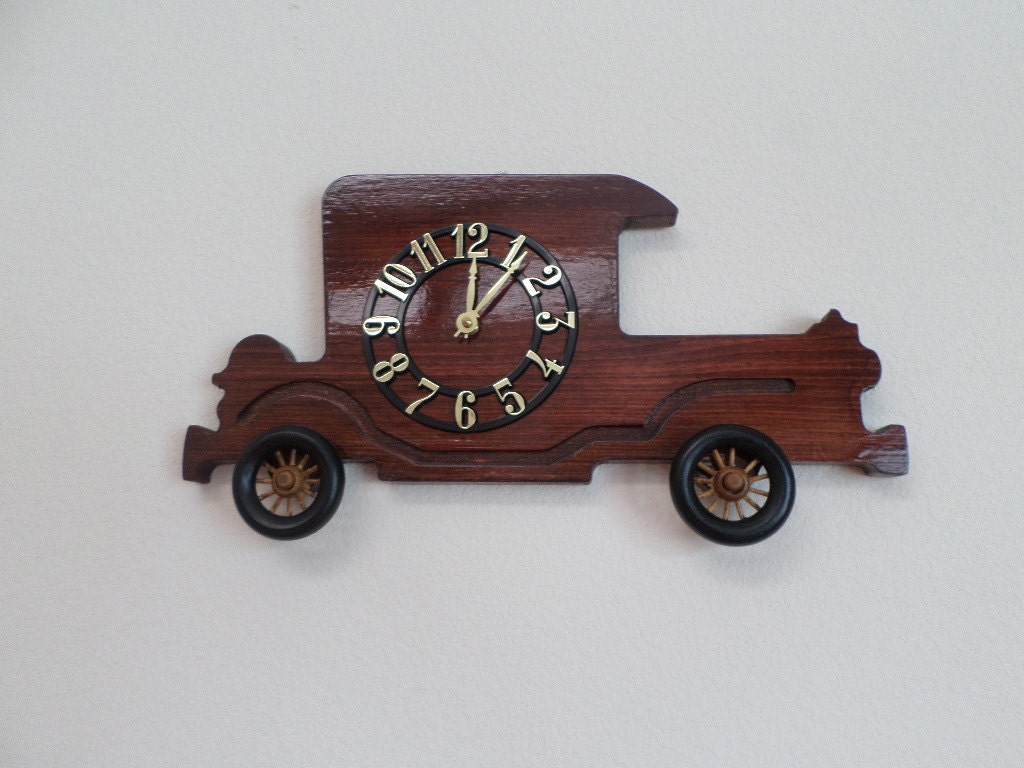 Finished Antique Car Clock KLOCKIT