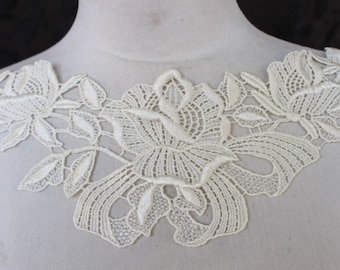 Cute venice applique ivory color 1 pieces listing
