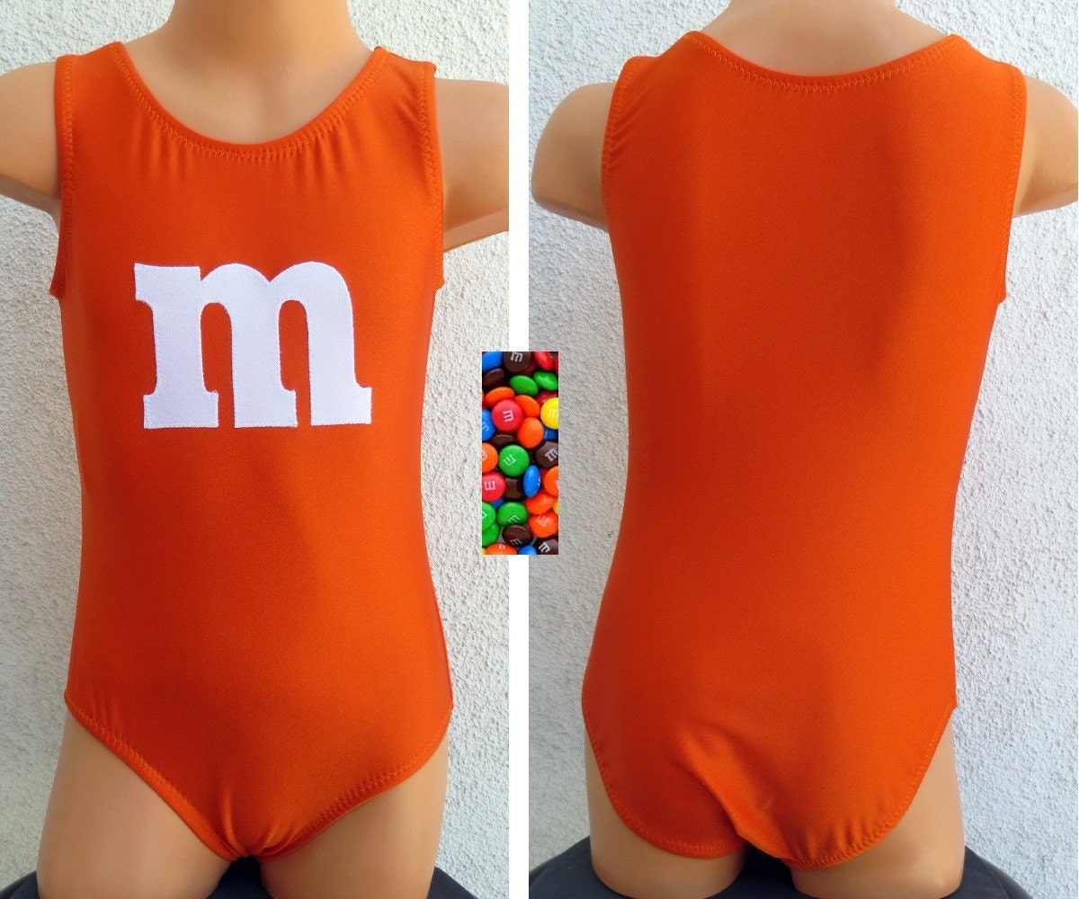 MnM T inspired Leotard Swim Suit Gymnastics Dance