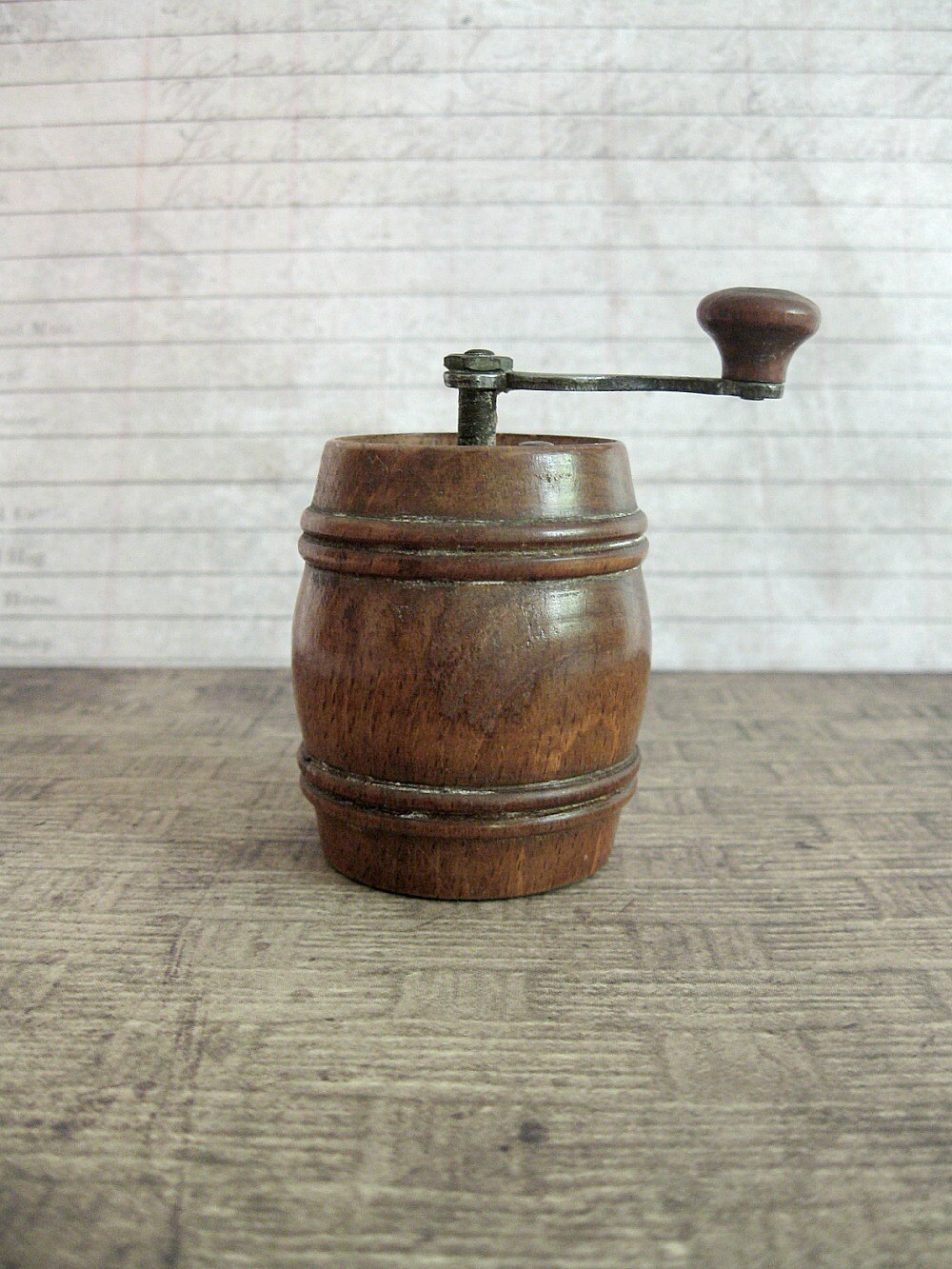 Small French Wood Pepper Grinder by autena on Etsy