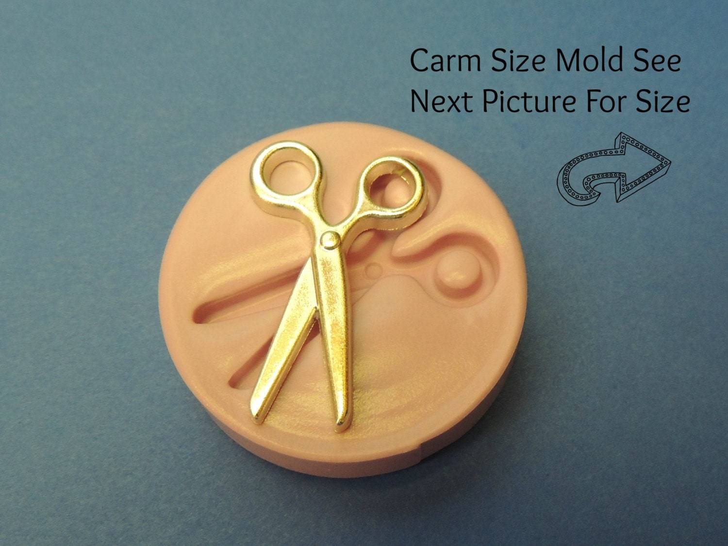 Scissors Mold Silicone Flexible Clay Resin Polymer Clay Wax