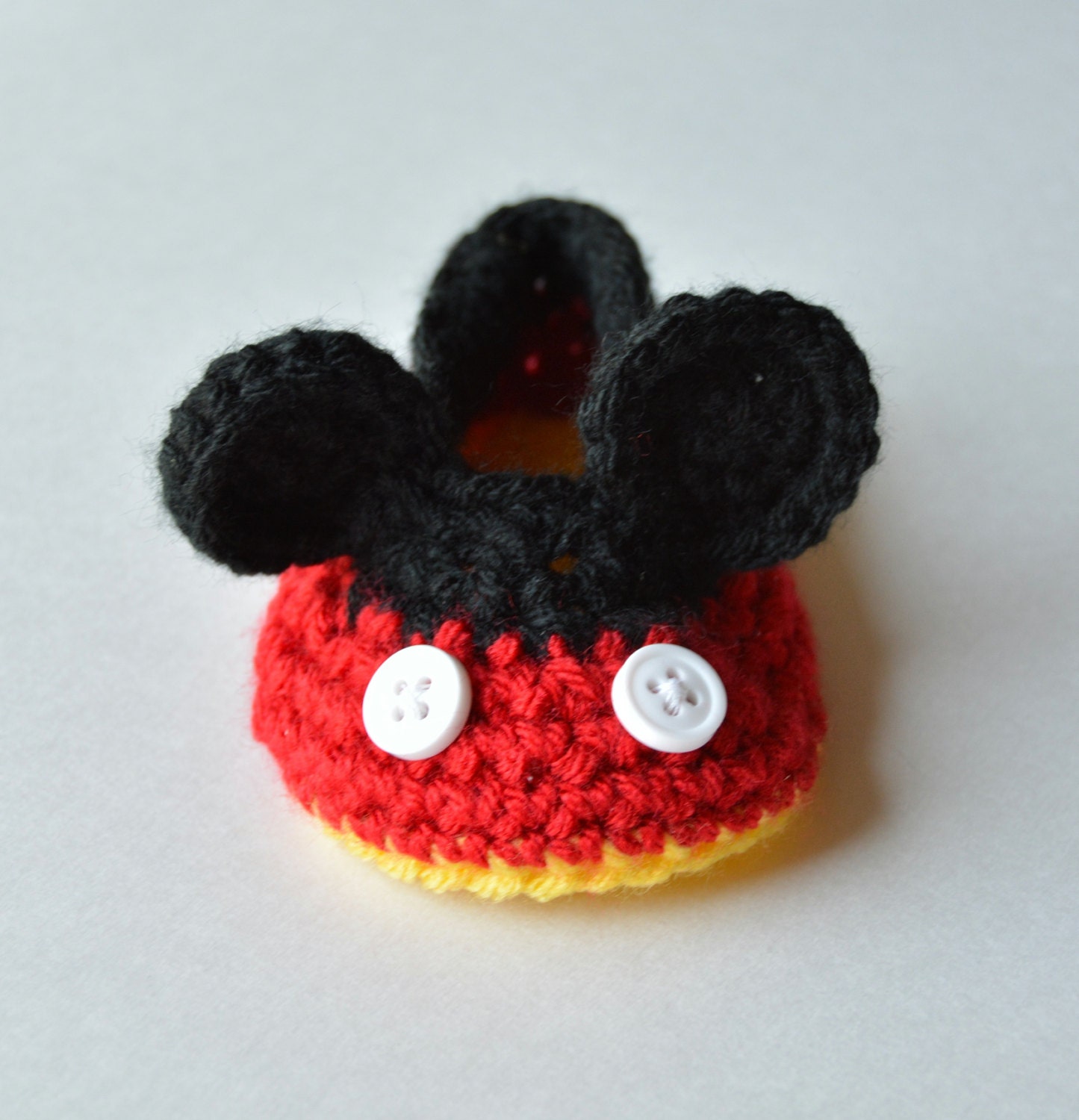 Disney Mickey Mouse Baby Booties Crib Shoes Adorable New