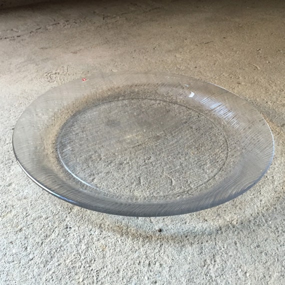 IITTALA Large Glass Serving Platter by seventysixtyfifty on Etsy