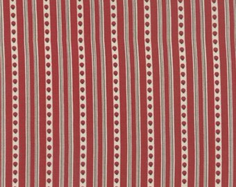 13" Joyeux Noel Guirland Red Rouge Stripe by French General for Moda LAST PIECE