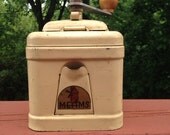 Vintage food grinder or coffee mill, Meams coffee grinder, hand cranked mill, mid century kitchen appliance, 1960s kitchen decor