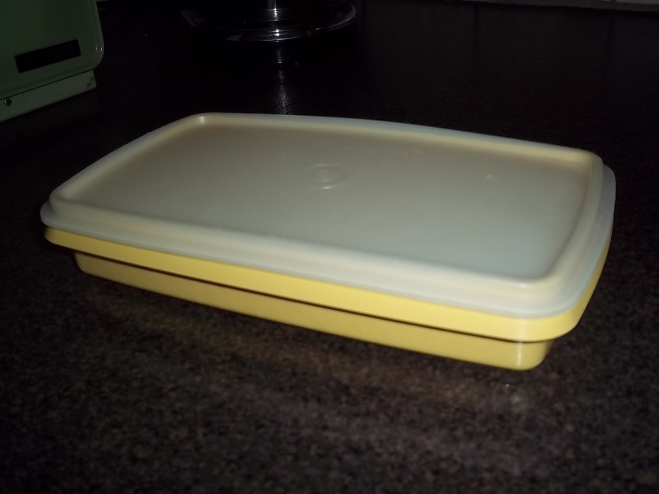 Vintage Tupperware Bacon or lunchmeat Container by BargainsByTrina