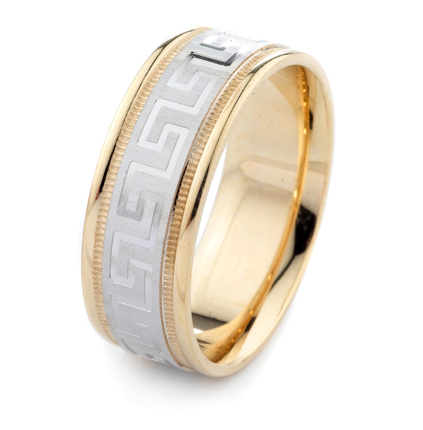 Wedding Band Greek Key Wedding Ring Greek by TemptingJewels