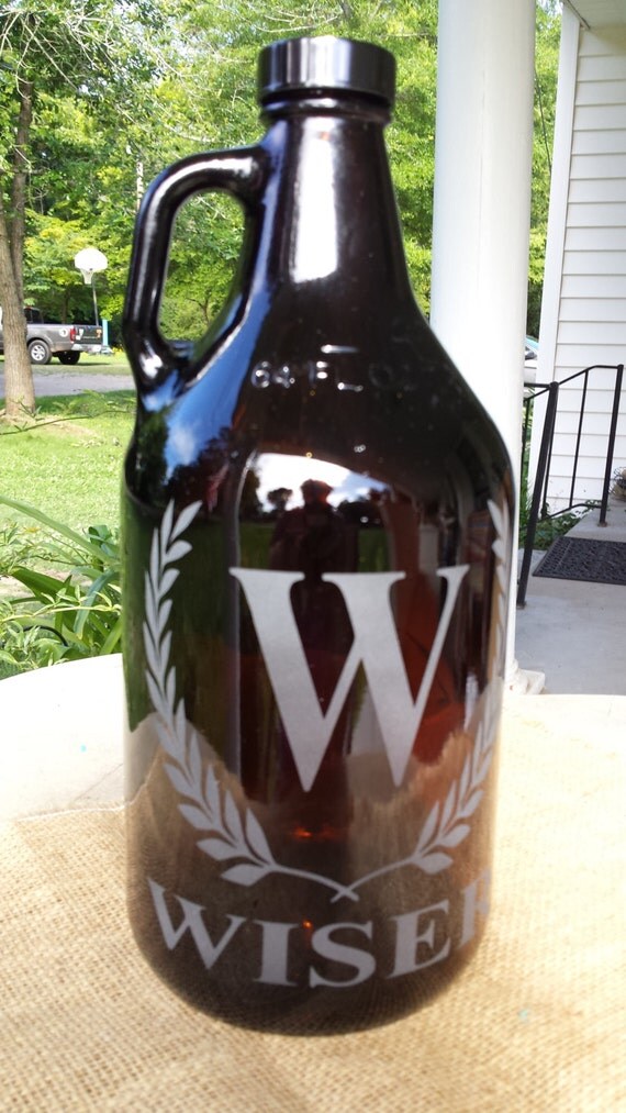 Engraved beer growler custom beer growler by 800ChestnutStreet