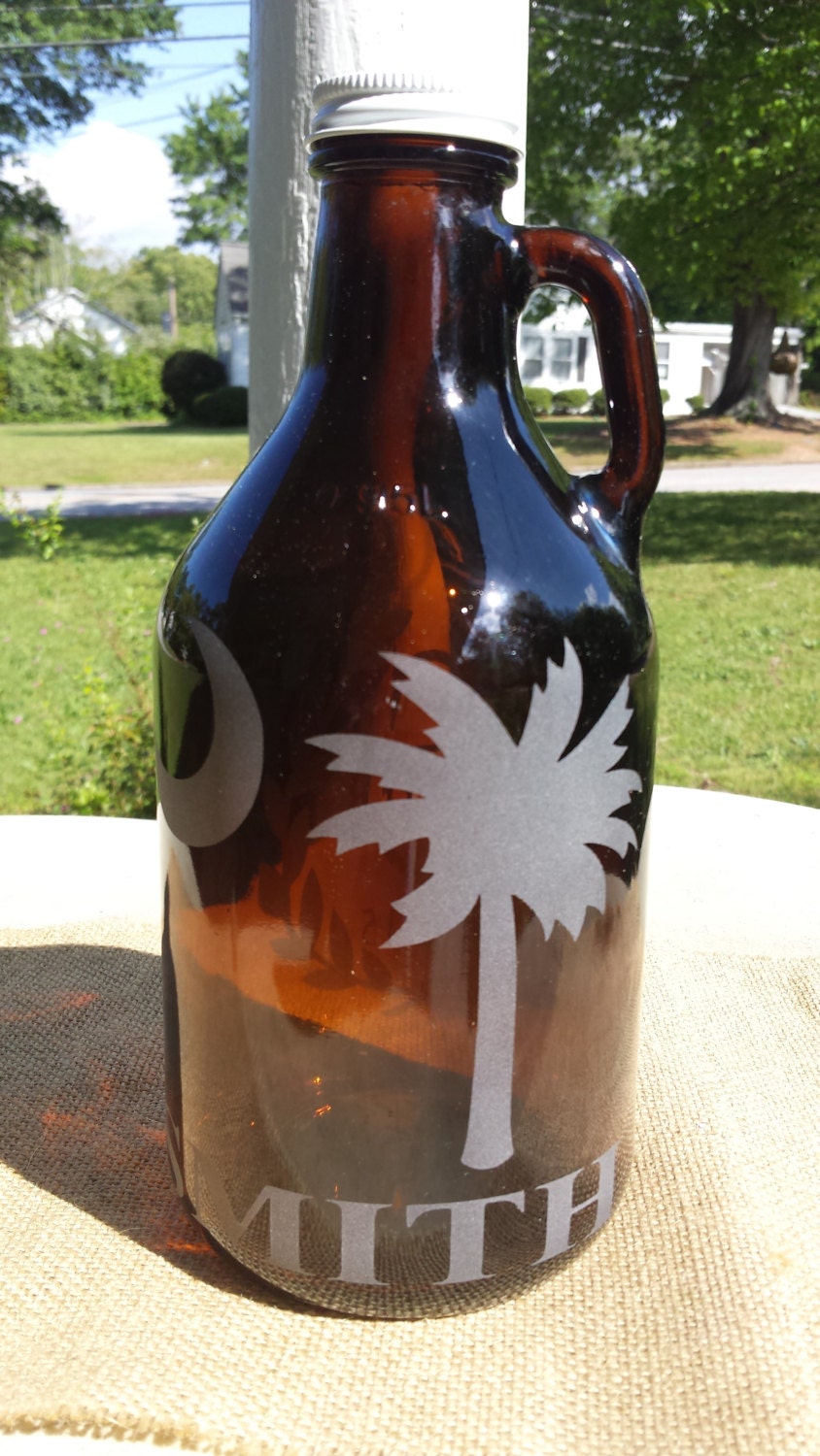Engraved beer growler custom beer growler personalized name