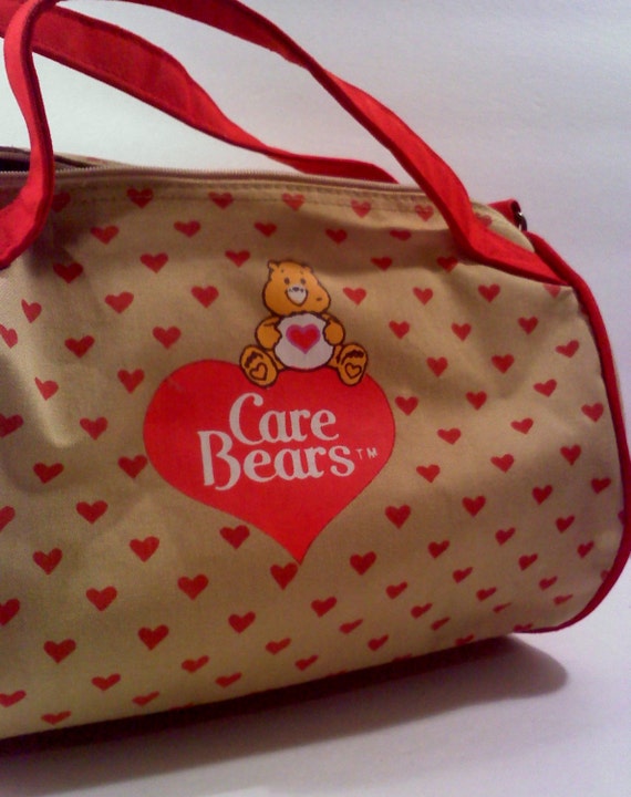 Vintage Care Bear Duffle Bag/Purse