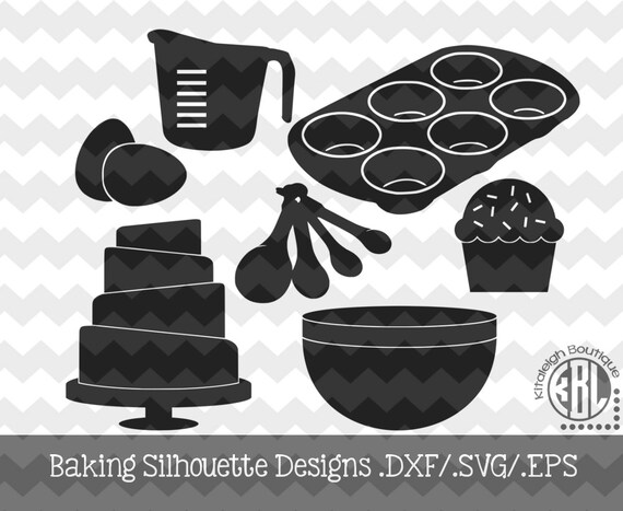 Download Items similar to Baking Silhouette Designs .DXF/.SVG/.EPS ...