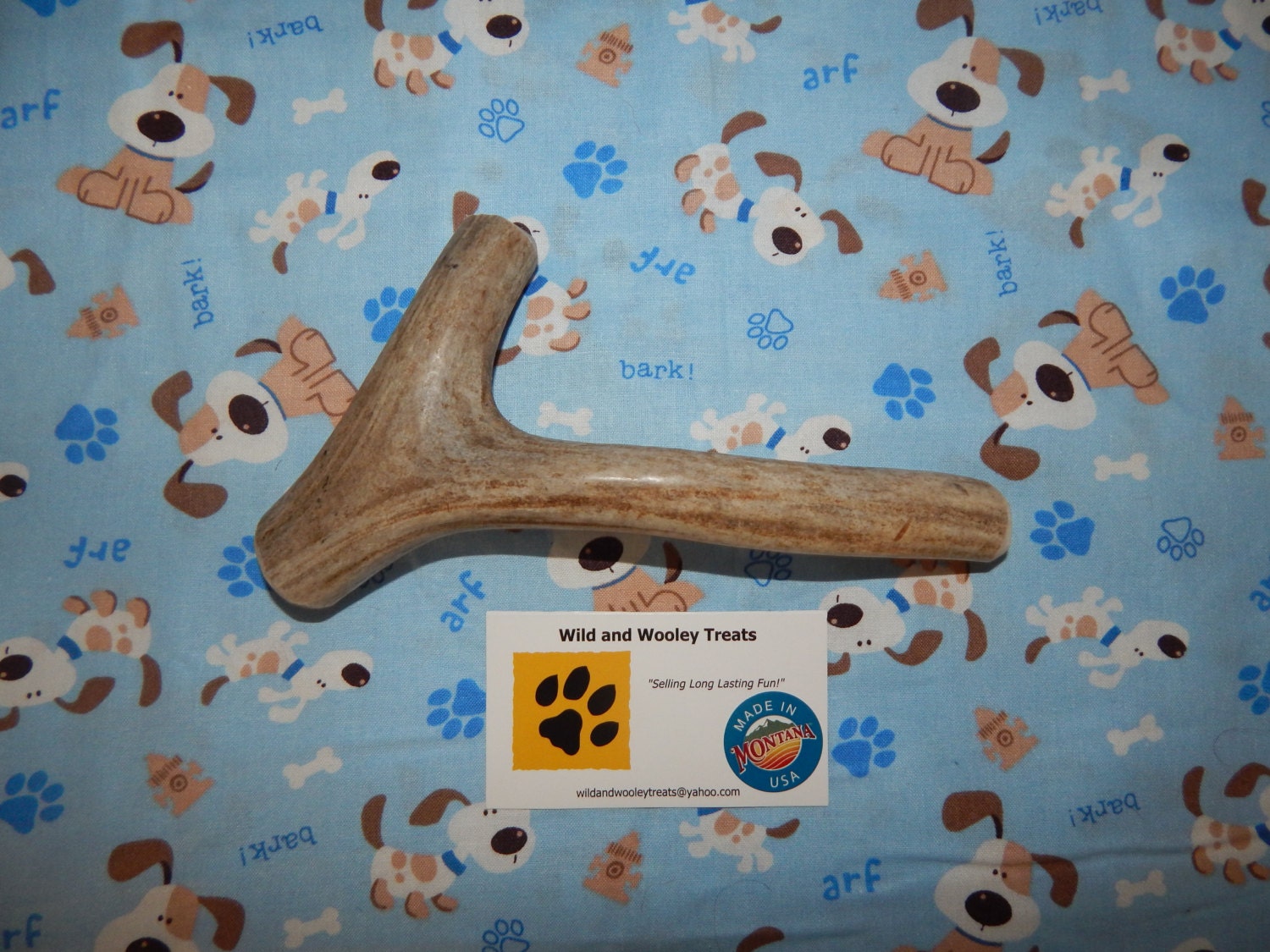 Organic Large Deer Antler Dog Chew Lot 302