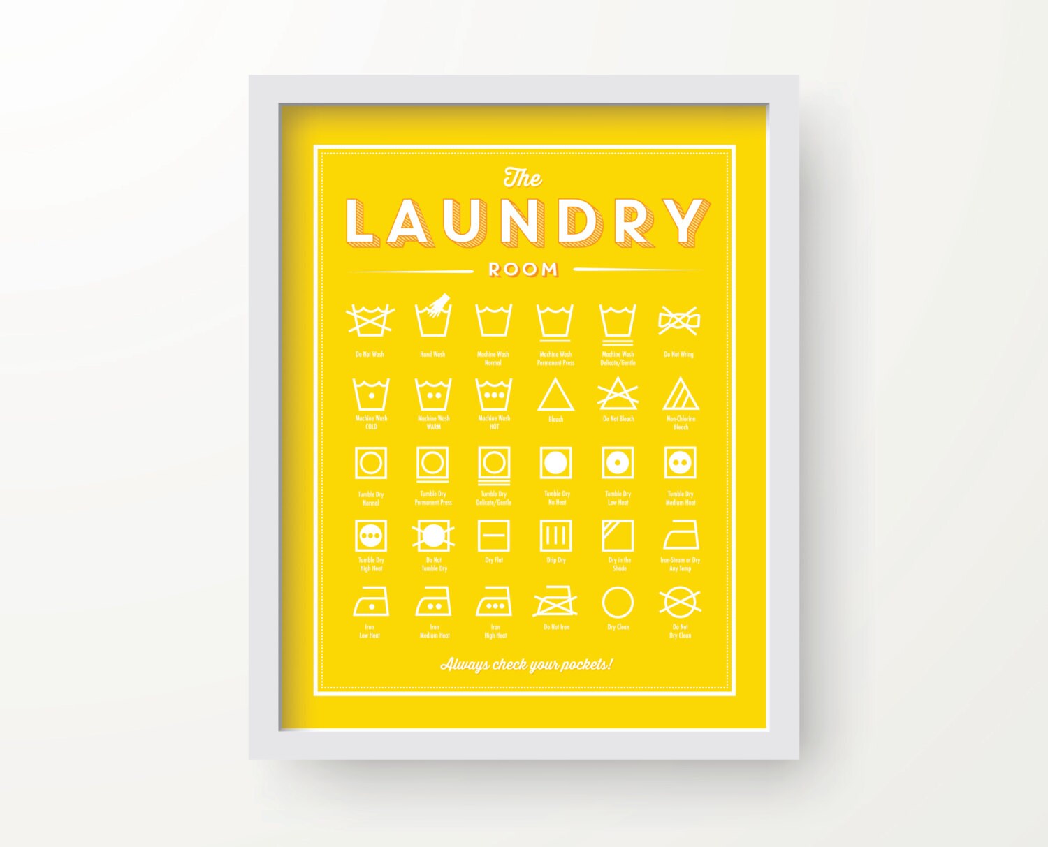 Laundry Room decor YELLOW color laundry wall decor laundry