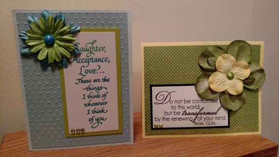 Assorted Handmade Encouragement Cards Assorted by Ladybugbronxny