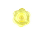 STORE CLOSING Sale Riley Blake Yellow Pearl Flower 1 inch button (4)