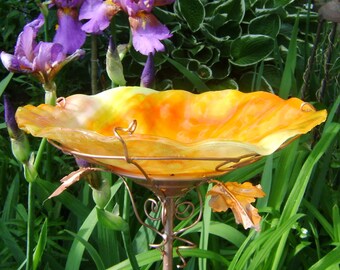 cobalt blue glass bird bath copper 18k gold by cobalt blue glass bird bath copper 18k gold by