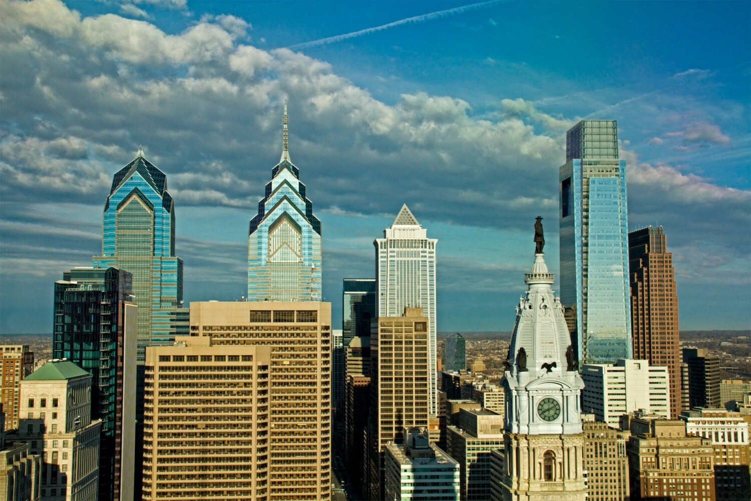 Philadelphia Skyline Photograph Urban Landscape