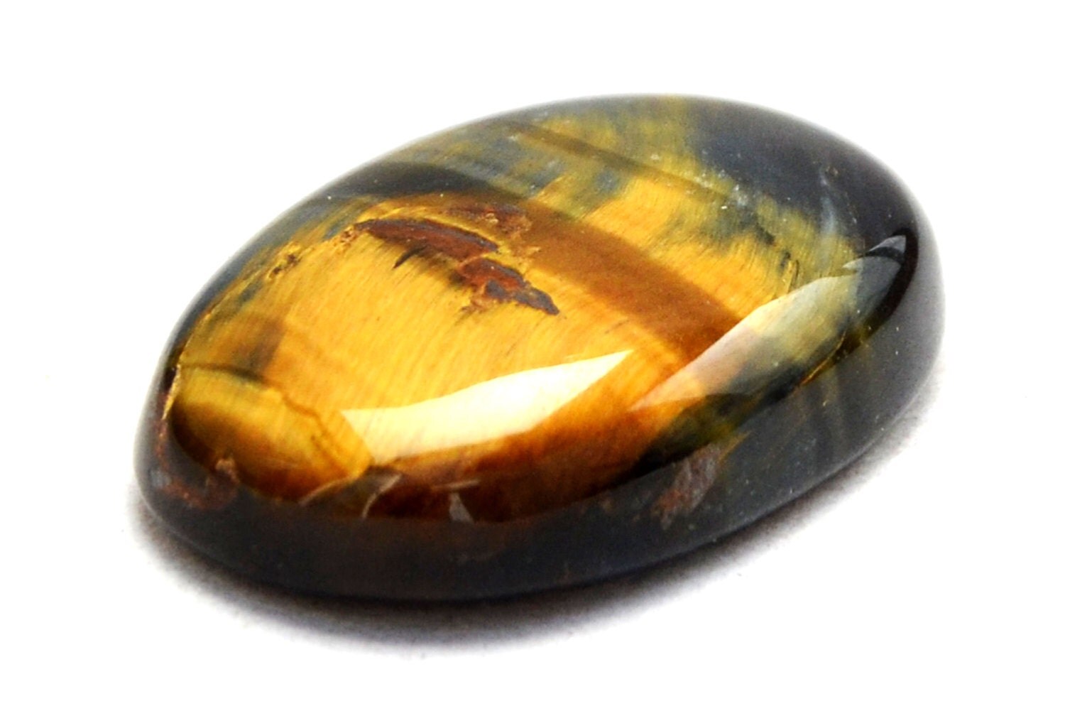 Falcon Eye Cabochon Stone 30mm x 21mm x 7mm Oval Cabochon