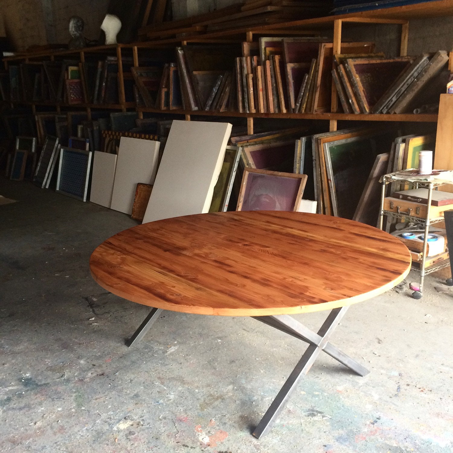 Reclaimed Wood Conference Table made in los angeles by CloudNoir