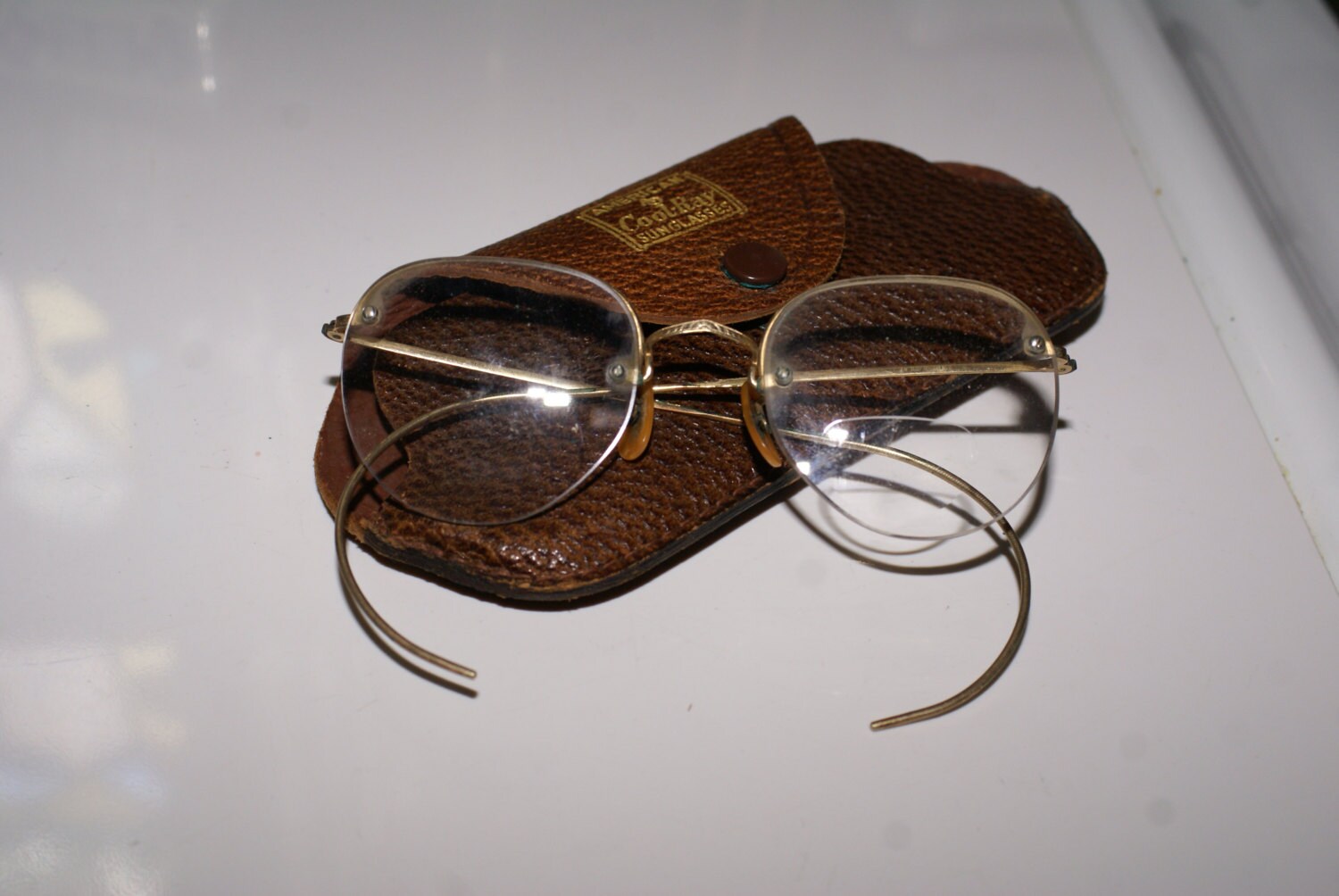 Antique Wire Rimmed Eyeglasses Gold Filled Frames