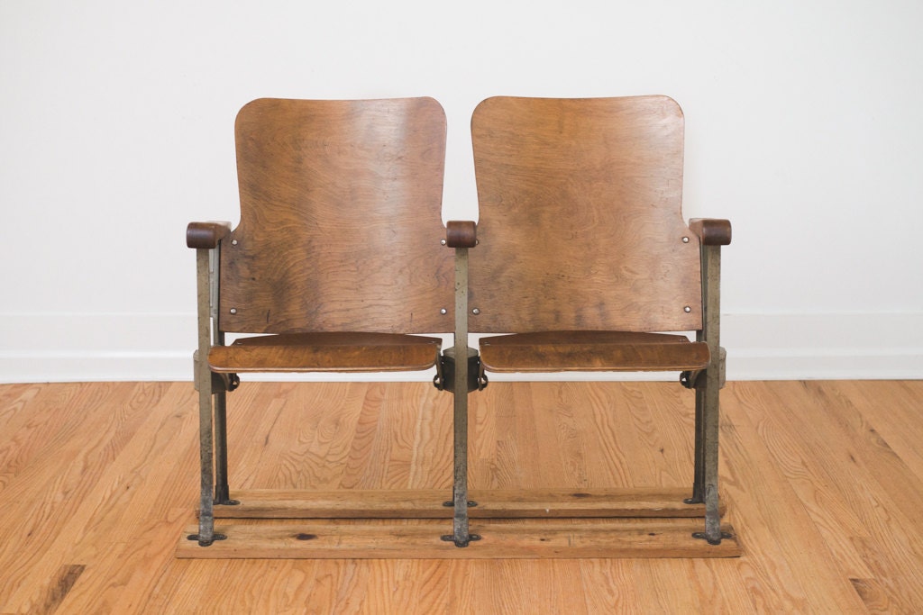 Antique Folding Theater / Stadium Seats