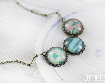 Teal Necklace - Jewelry - Art Jewelry - Green Jewelry - Emerald Necklace - Unique Jewelry - Green Necklace (0-63N)